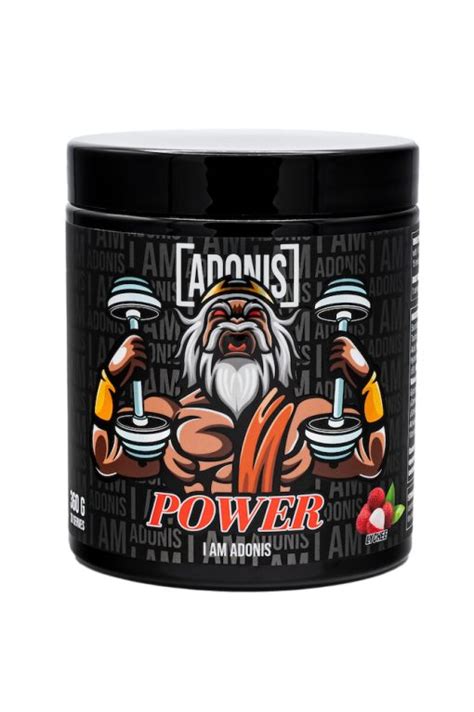 I Am Adonis Power Pre Workout Lychee Adonis Gear