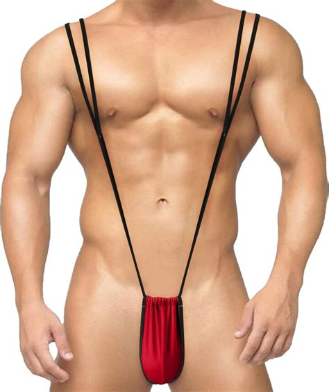 Generic Mens Borat Mankini Thong Mens Sexy Mankini Beach Swimwear