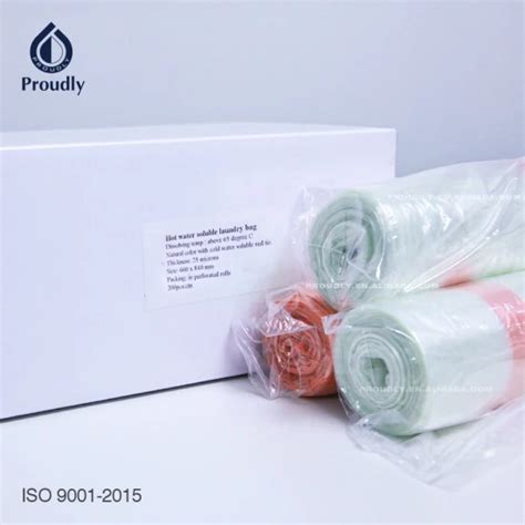 Pvoh Medical Pva Water Soluble Laundry Bags For Hospital Infection Control Water Soluble