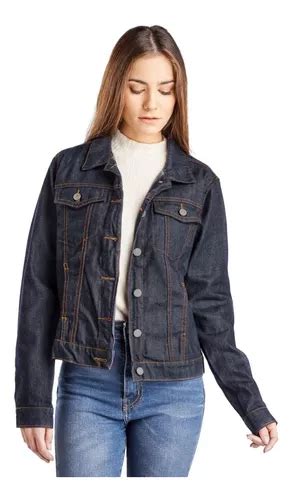 Campera Mujer Jean Rigido Clasico