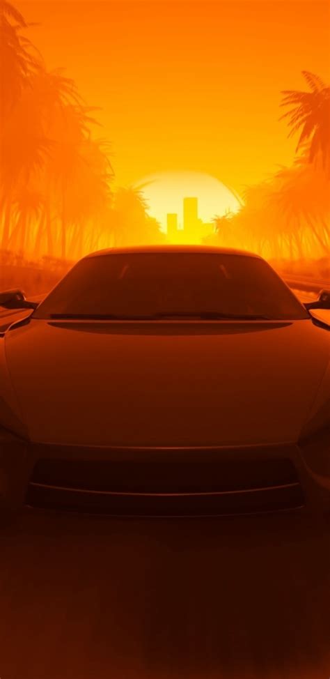 1440x2960 Road Car Synthwave Samsung Galaxy Note 9,8, S9,S8,S8+ QHD ,HD ...