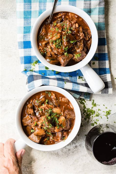 Beef Stew with Mushrooms In The Instant Pot - Foodness Gracious