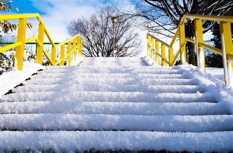 雪の階段 写真素材 5112618 フォトライブラリー Photolibrary