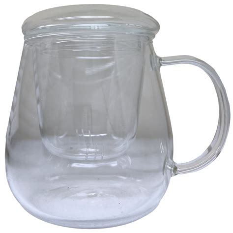 infuser mug glass lid ml