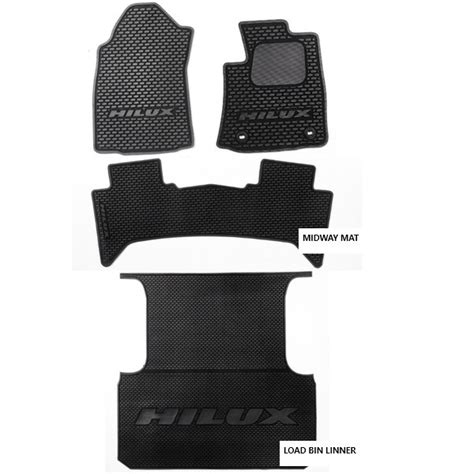 Toyota Hilux Gd6 Double Cab Mat Set 2015 To Present · Rubber Direct