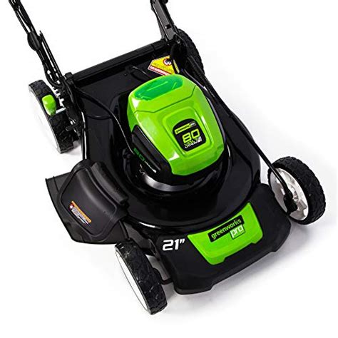 Greenworks Pro 21 Inch 80V Self Propelled Cordless Lawn Mower 5Ah