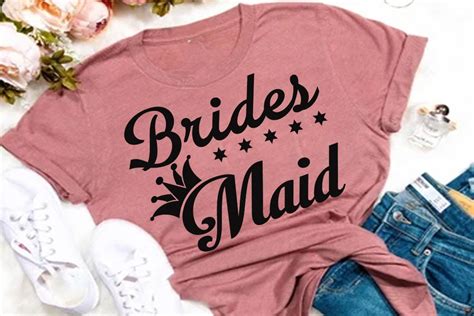 Wedding Svg Design Brides Maid Graphic By Creative Designer Store