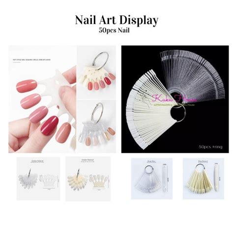 Jual Pcs Color Chart Ring Display Kuku Nail Art Kutek Gel Ring