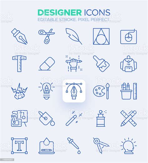 Graphic Design Icons Artistic Creative And Designer Symbols Stock ...