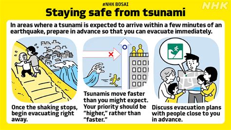 earthquake tsunami evacuation    key preparation points