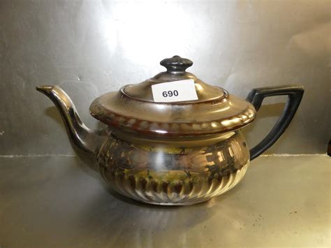 Burslem Pottery Vintage Luster Teapot