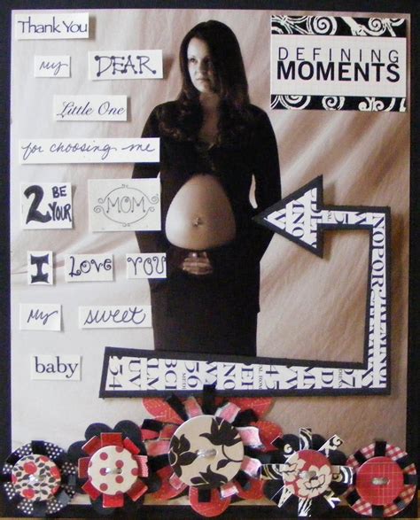 Snap Scrap Pregnancy Scrapbook Layouts Documenting 9 Months