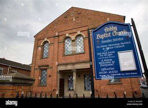 Th Sign And Entrance To The Ashby Baptist Church In Ashby De La Zouch