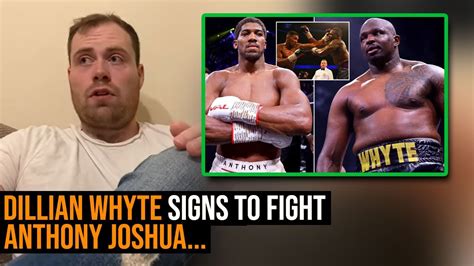 Dillian Whyte Signs To Fight Anthony Joshua Announcement Imminent