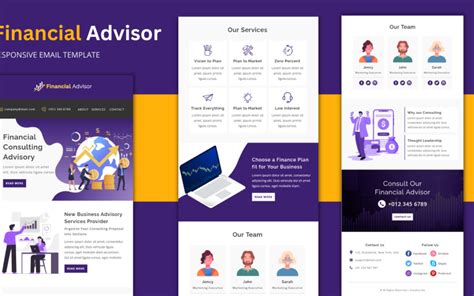 Consulente Finanziario Modello Di Newsletter E Mail Multiuso