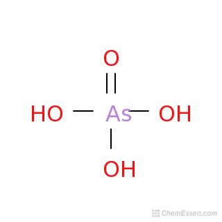 Arsenic acid Structure - AsH3O4 - Over 100 million chemical compounds | CCDDS