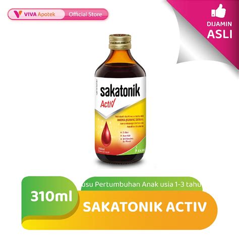 Jual Sakatonik Activ Membantu Pemenuhan Kebutuhan Zat Besi 310 Ml