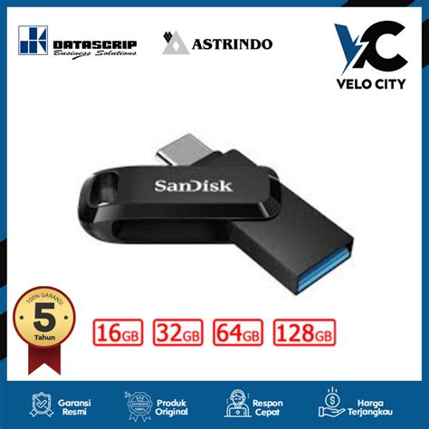 Flashdisk Otg 64gb SanDisk Ultra Dual Drive Go USB Type C 64GB Sdddc3