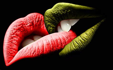 Red Lips Hd Wallpaper