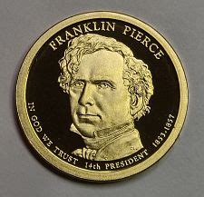 S Presidential Dollar Franklin Pierce Golden Dollar Coin Value