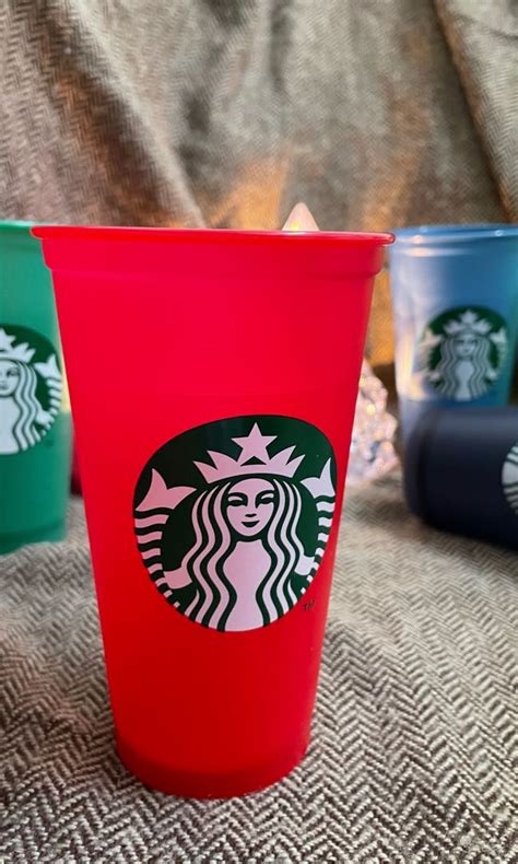 Starbucks Reusable Color Change Hot Cup Gift Set Health Nutrition