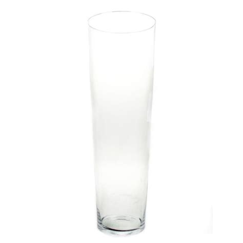 Acheter Des Vase Poser Au Sol En Verre Amna Air Conique Transparent