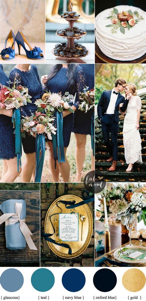 Fall Wedding Colors With Blue And Teal Color Palette Teal Wedding