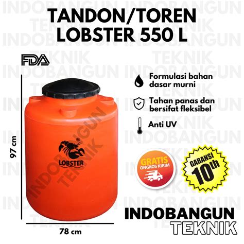 Jual Tandon Air Toren Air Tangki Air Lobster Liter Liter Harga