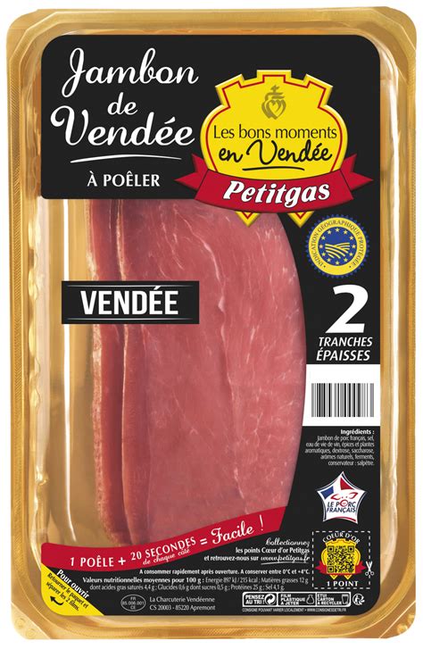 Jambon de Vendée IGP Poêler à la compote douce PETITGAS