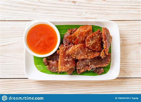 Sun Dried Pork With Sauce Stock Image Image Of Fresh