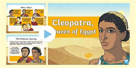 Cleopatra Queen Of Egypt PowerPoint Profesor Hizo