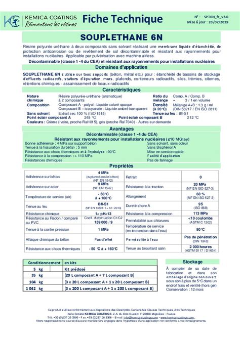 PDF Fiche Technique Souplethane 6n Kemica Coatings