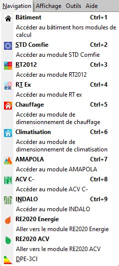 Menu Navigation Editeur Documentation Des Logiciels Izuba Nergies