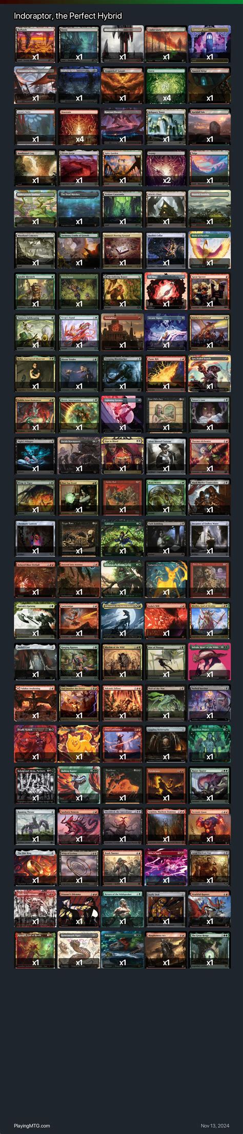 Indoraptor, the Perfect Hybrid Magic: the Gathering Deck - Magic: The