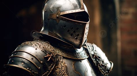 Knight Is Wearing A Gilded Armor Background Picture Of A Knight In