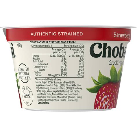 Chobani Yogurt Nutrition Label Best Label Ideas