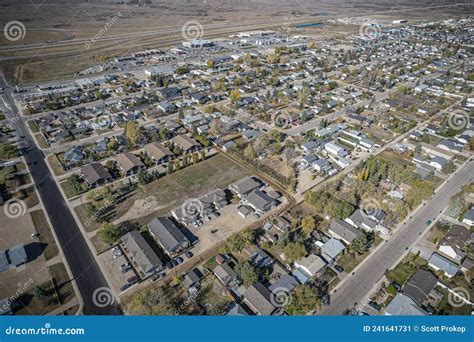 Aerial View of Martensville in Central Saskatchewan Stock Image - Image of cityscape, aerial ...