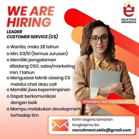 Lowongan Kerja Leader Customer Service Advertiser Internship