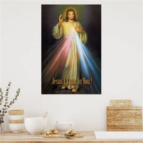 The Divine Mercy Devotional Image Poster Zazzle