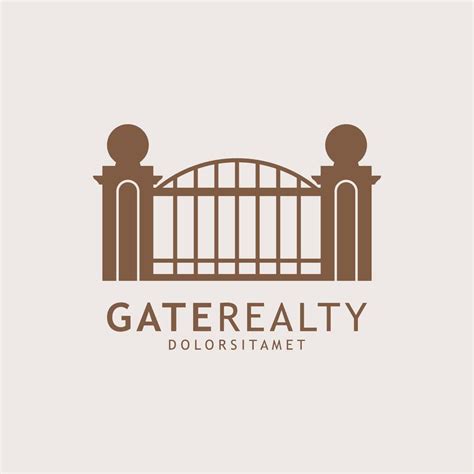 Flat Design Gate Logo Vector Illustration 39944635 Vector Art at Vecteezy