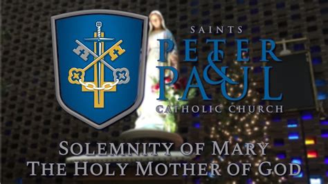 Mass With Fr Trowbridge Solemnity Of Mary The Holy