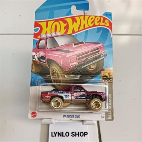 Jual MAINAN HOTWHEELS 87 DODGE D100 HOT WHEELS ORIGINAL Shopee Indonesia