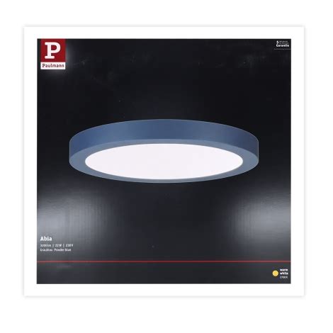 Paulmann Led W Deckenleuchte Abia V Blau Beleuchtung De