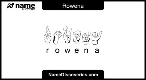 Rowena Name Meaning And Origin