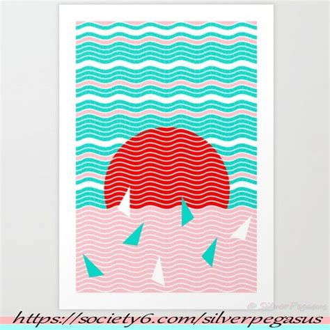 Hello Ocean Summer Dreams Art Print By Silverpegasus Wall Art Designs