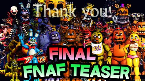 Fnaf S True Ending Final Fnaf Teaser Secret Thank You Scott Cawthon