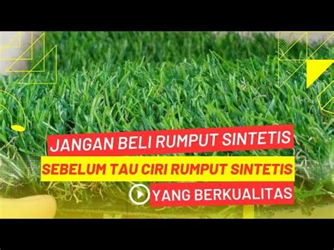 Cara Memilih Rumput Sintetis Yang Berkualitas Untuk Ruangan Mu Youtube