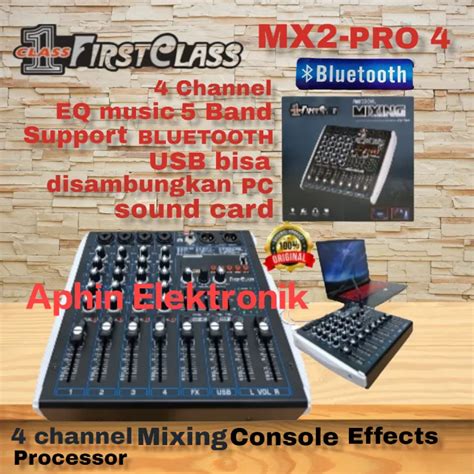 mixer audio  channel mixer firstclass mx pro mixing console original