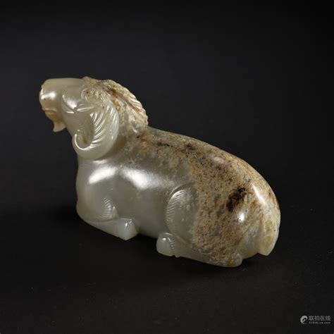 Bidlive Chinese Han Dynasty Hetian Jade Sheep