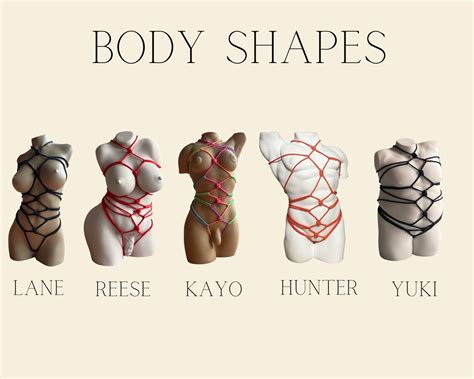 Custom Colour Shibari Sculpture Personalised Plus Size Etsy